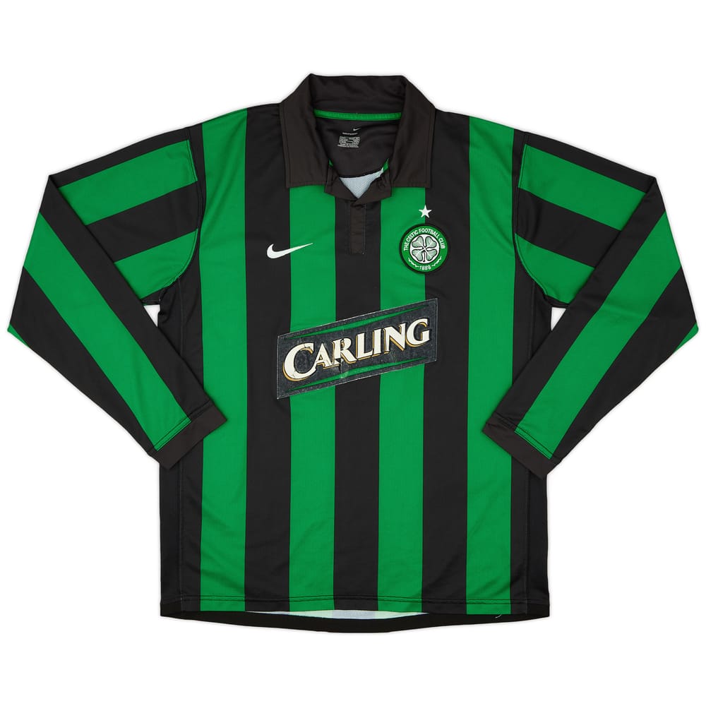 2006-08 Celtic Away L/S Shirt - 4/10 - (L)