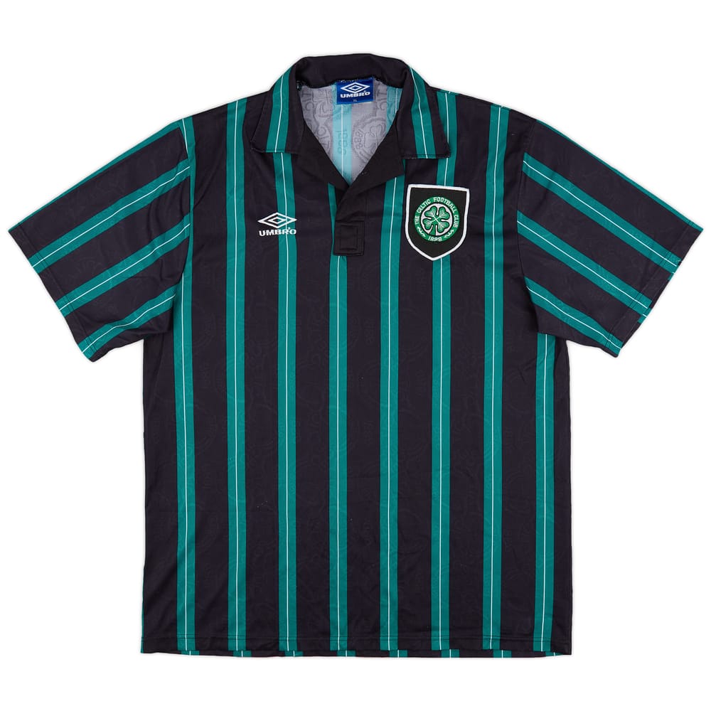 1992-93 Celtic Away Shirt - 8/10 - (XL)