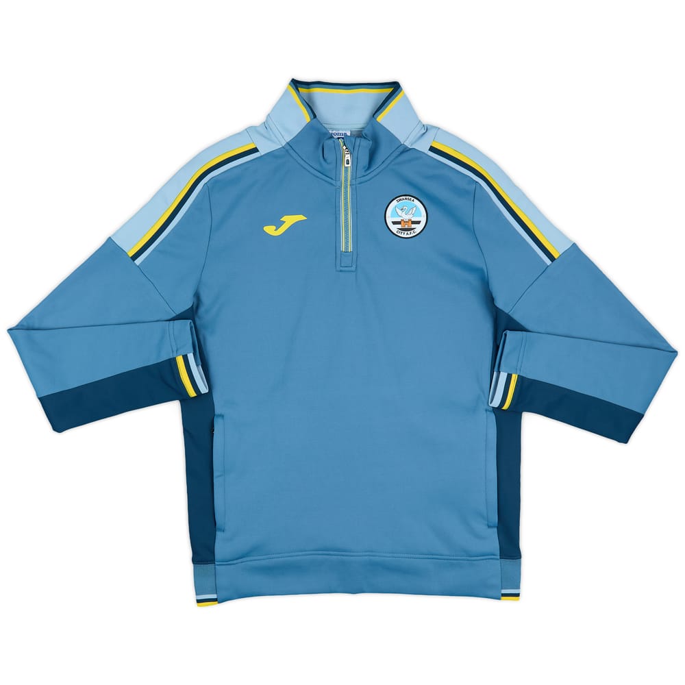 2021-22 Swansea City Joma 1/4 Zip Training Top - 9/10 - (L)