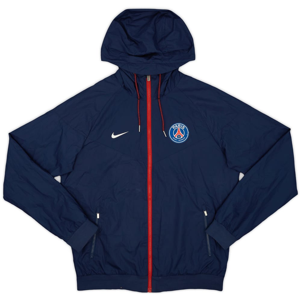 2015-16 Paris Saint-Germain Nike Hooded Rain Jacket - 8/10 - (M)