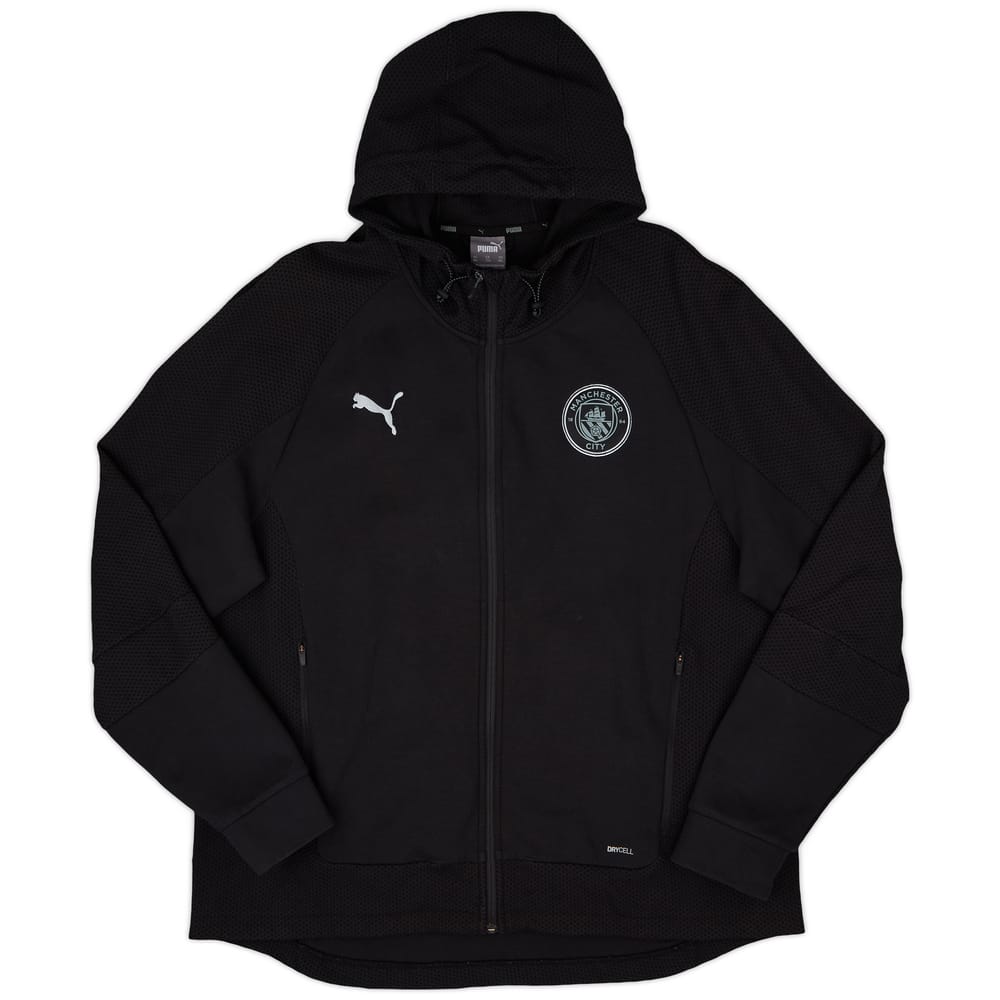 2021-22 Manchester City Puma Hooded Track Jacket - 8/10 - (XXL)