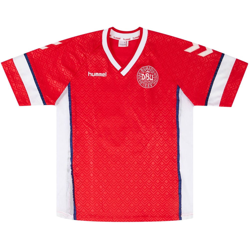 1990-92 Denmark Match Issue Home Shirt #6