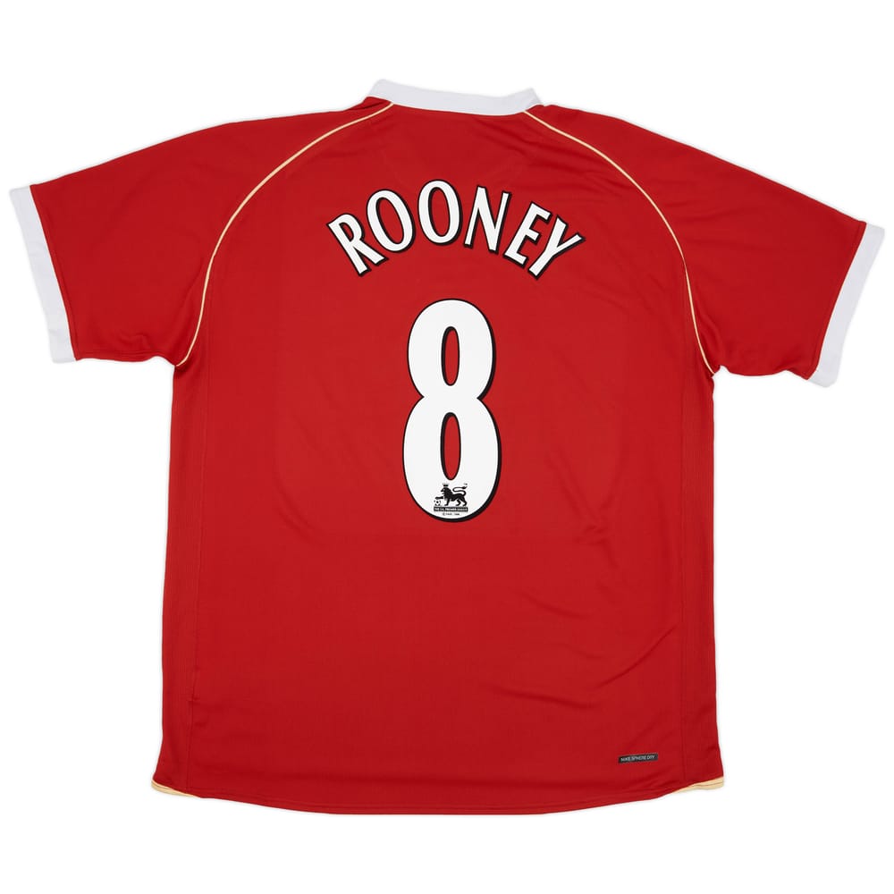 2006-07 Manchester United Home Shirt Rooney #8 - 6/10 - (XXL)