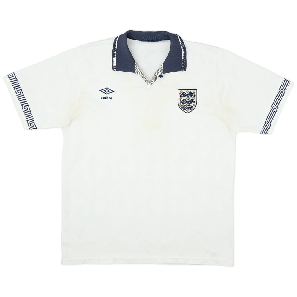 1990-92 England Home Shirt - 4/10 - (L)