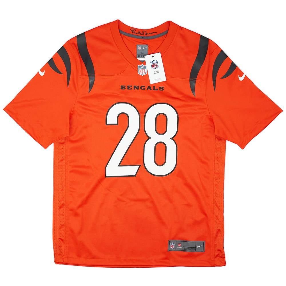 2021-23 Cincinnati Bengals Mixon #28 Nike Game Alternate Jersey (L)