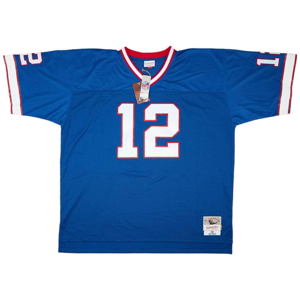 1990 Buffalo Bills Kelly #12 Mitchell & Ness Home Jersey (4XL)