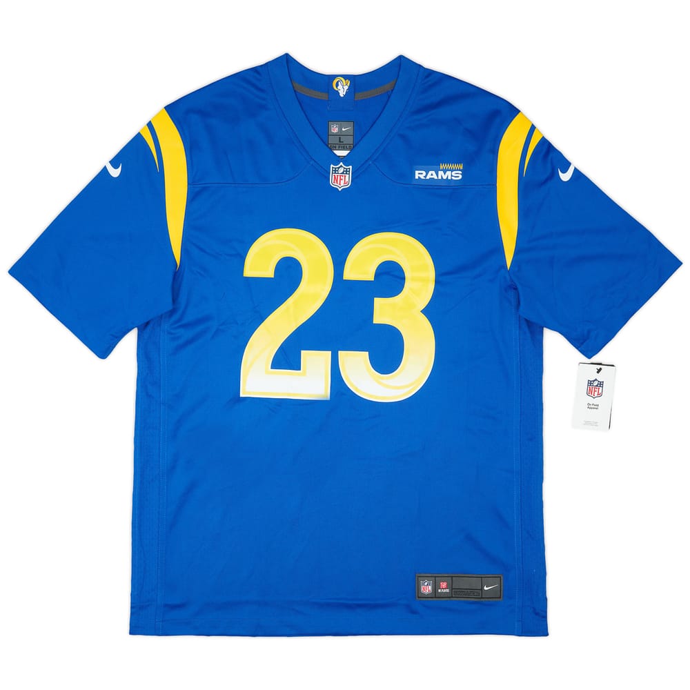 2020-21 LA Rams Akers #23 Nike Game Home Jersey (L)
