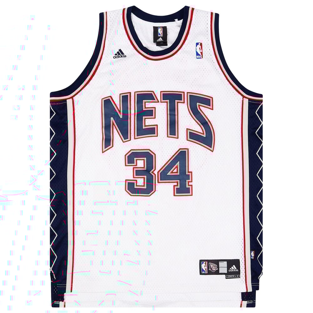 2008-10 New Jersey Nets Harris #34 adidas Swingman Home Jersey (Very Good) L