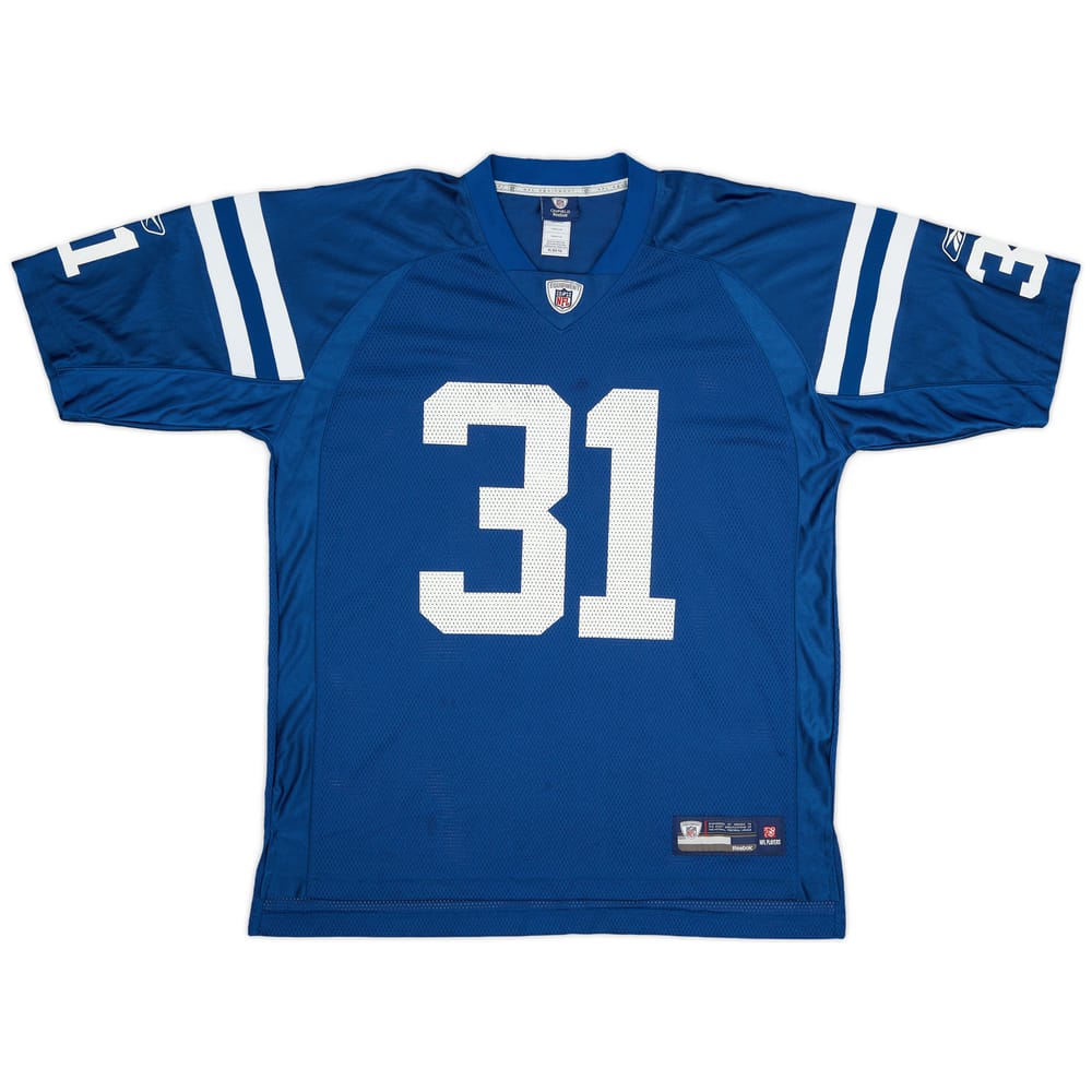 2009-11 Indianapolis Colts Brown #31 Reebok On Field Home Jersey (Excellent) XL