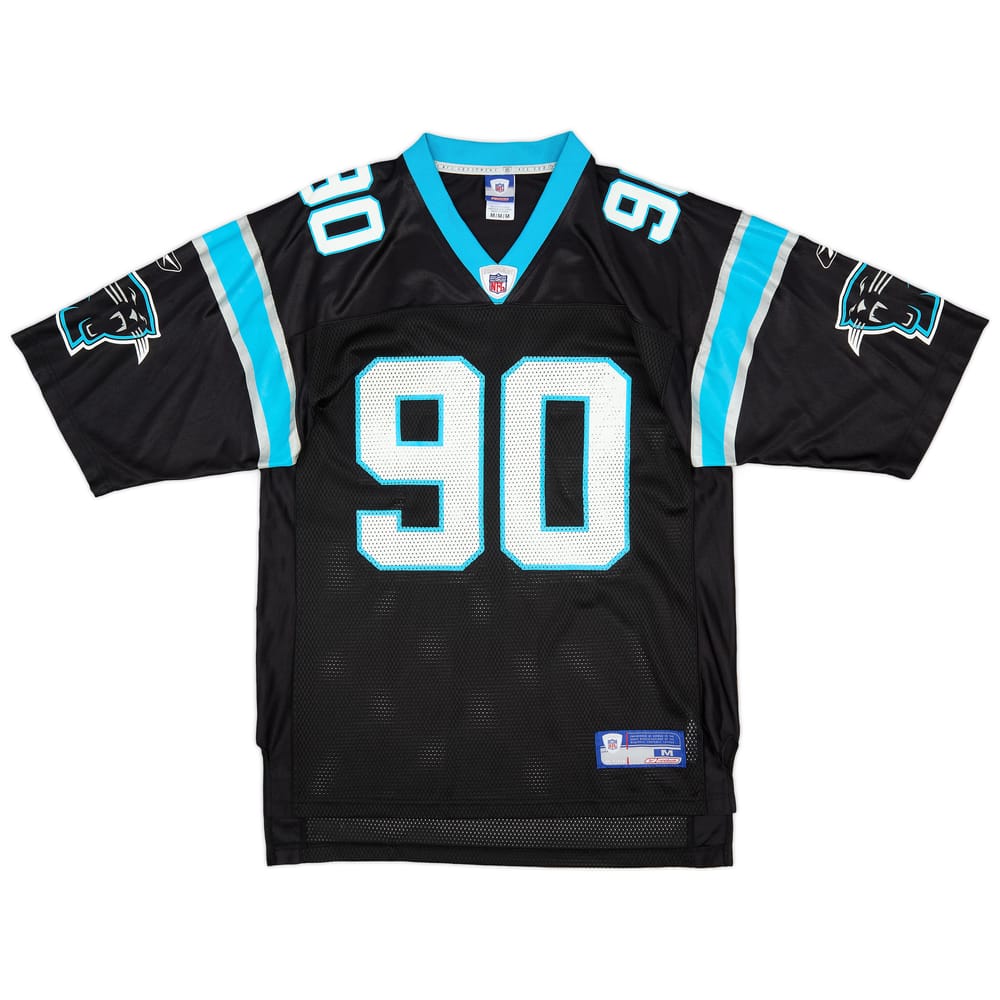 2002-04 Carolina Panthers Peppers #90 Reebok On Field Home Jersey (Excellent) M
