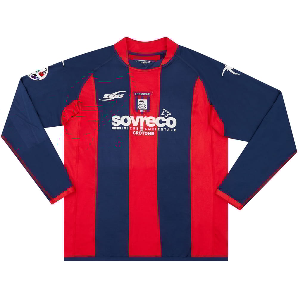 2006-07 Crotone Match Issue Home L/S Shirt Tisci #29