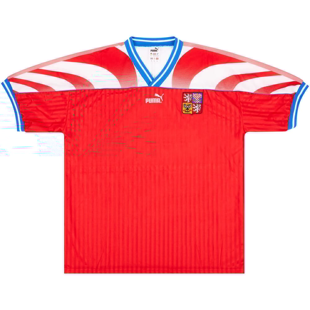 1995-96 Czech Republic Match Issue Home Shirt #8