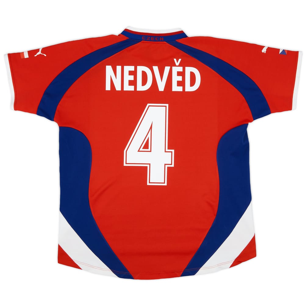 2000-02 Czech Republic Basic Home Shirt Nedved #4