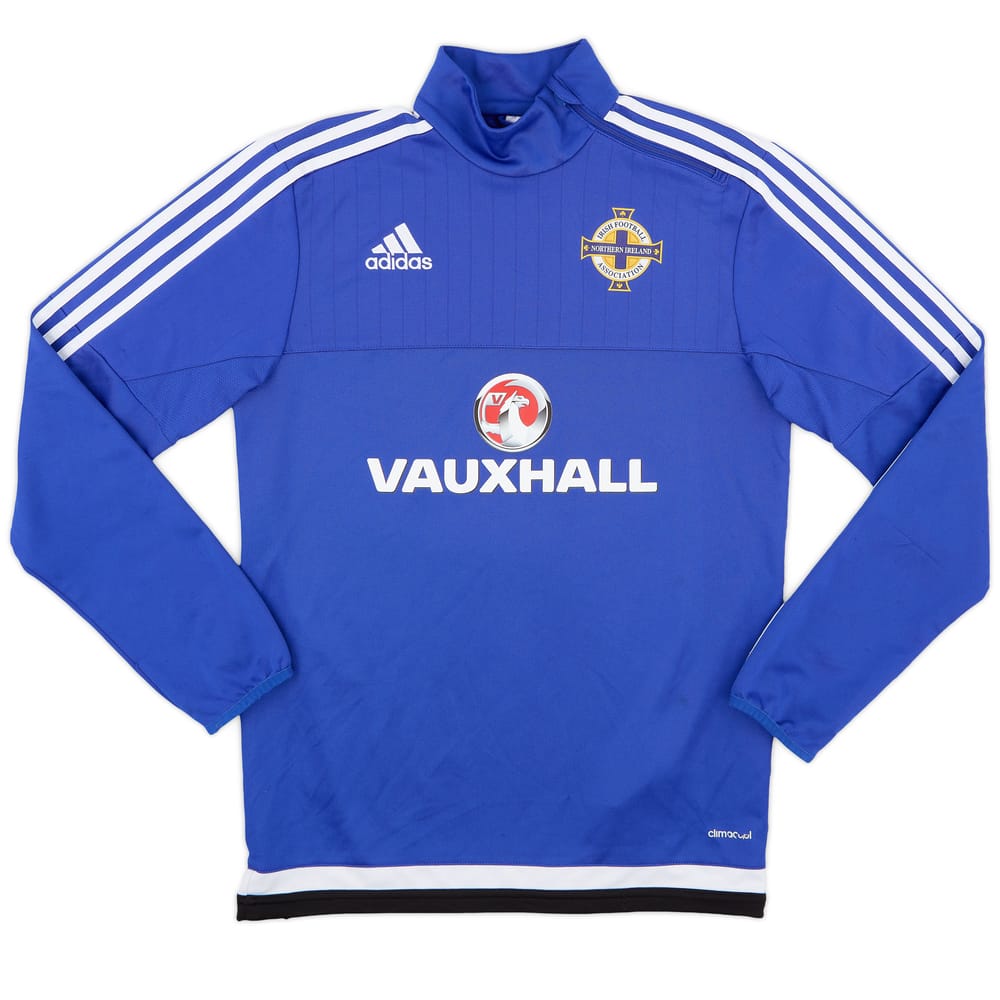 2015-16 Northern Ireland adidas 1/4 Zip Drill Top - 9/10 - (S)