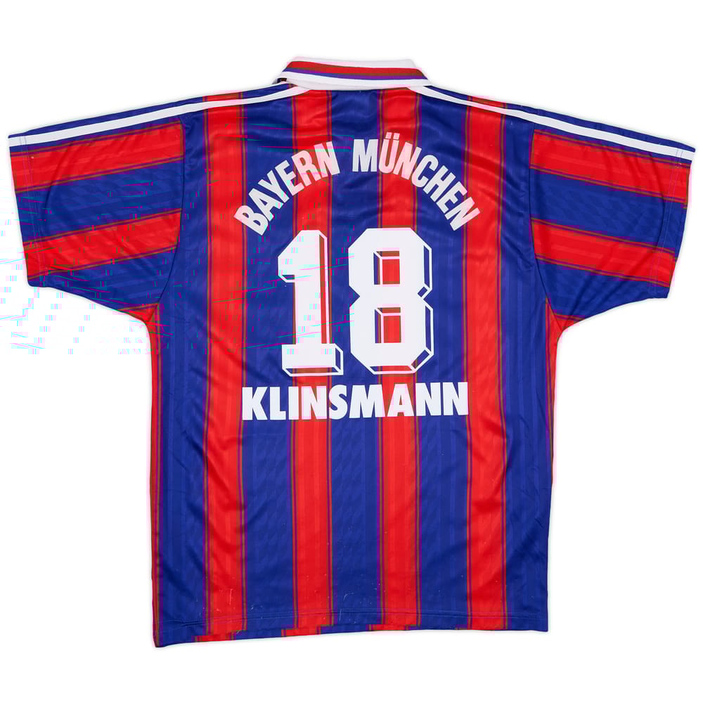 1995-97 Bayern Munich Home Shirt Klinsmann #18 - 6/10 - (S)