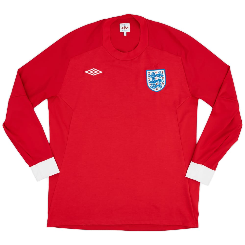 2010-11 England Away L/S Shirt - 9/10 - (XL)