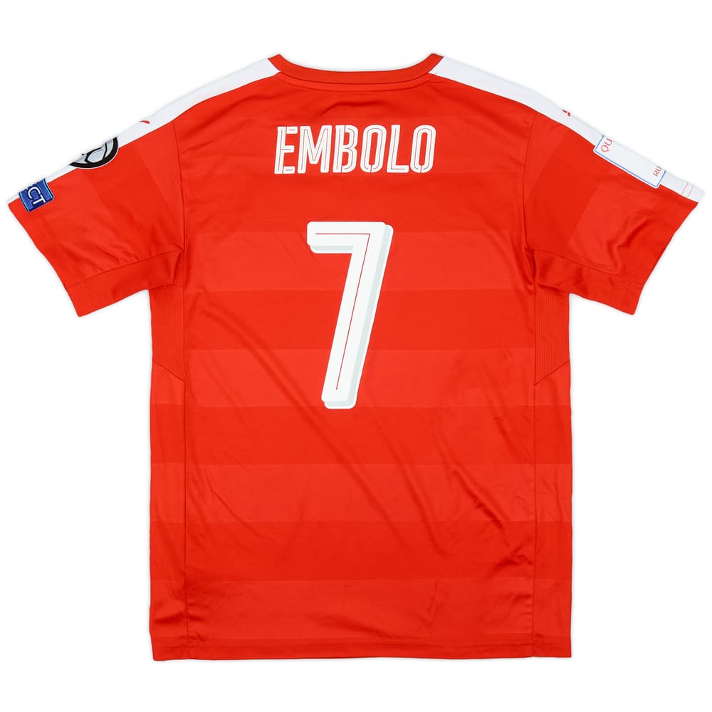 2016-17 Switzerland Home Shirt Embolo #7 - 7/10 - (XL.Boys)