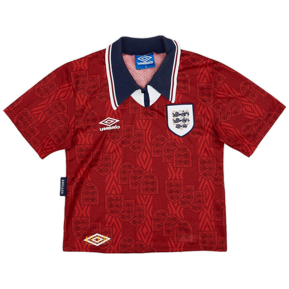 1993-95 England Away Shirt - 9/10 - (L.Boys)
