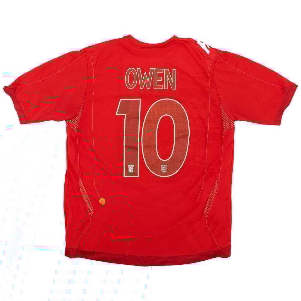 2006-08 England Away Shirt Owen #10 - 4/10 - (L)