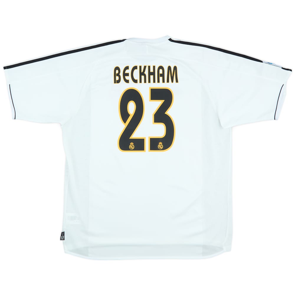 2003-04 Real Madrid Home Shirt Beckham #23 - 6/10 - (XL)