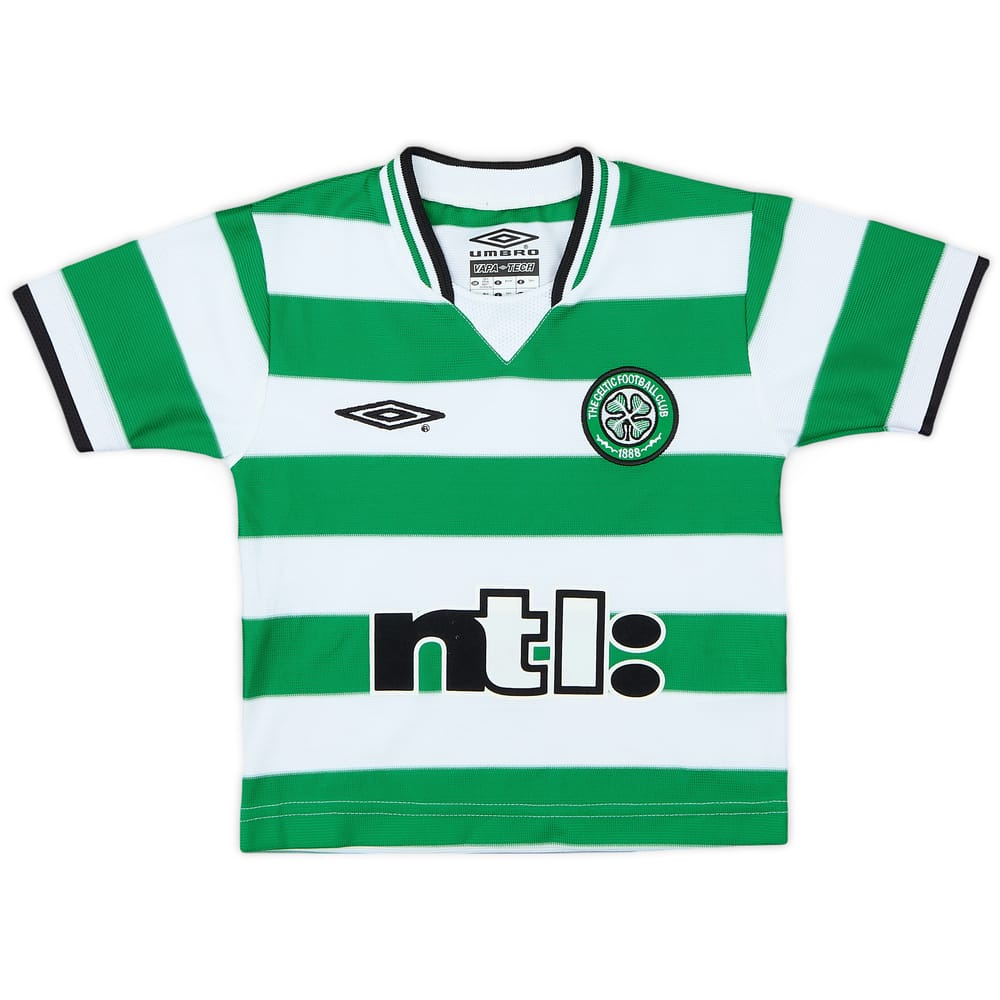 2001-03 Celtic Home Shirt - 9/10 - (2-3 Years)