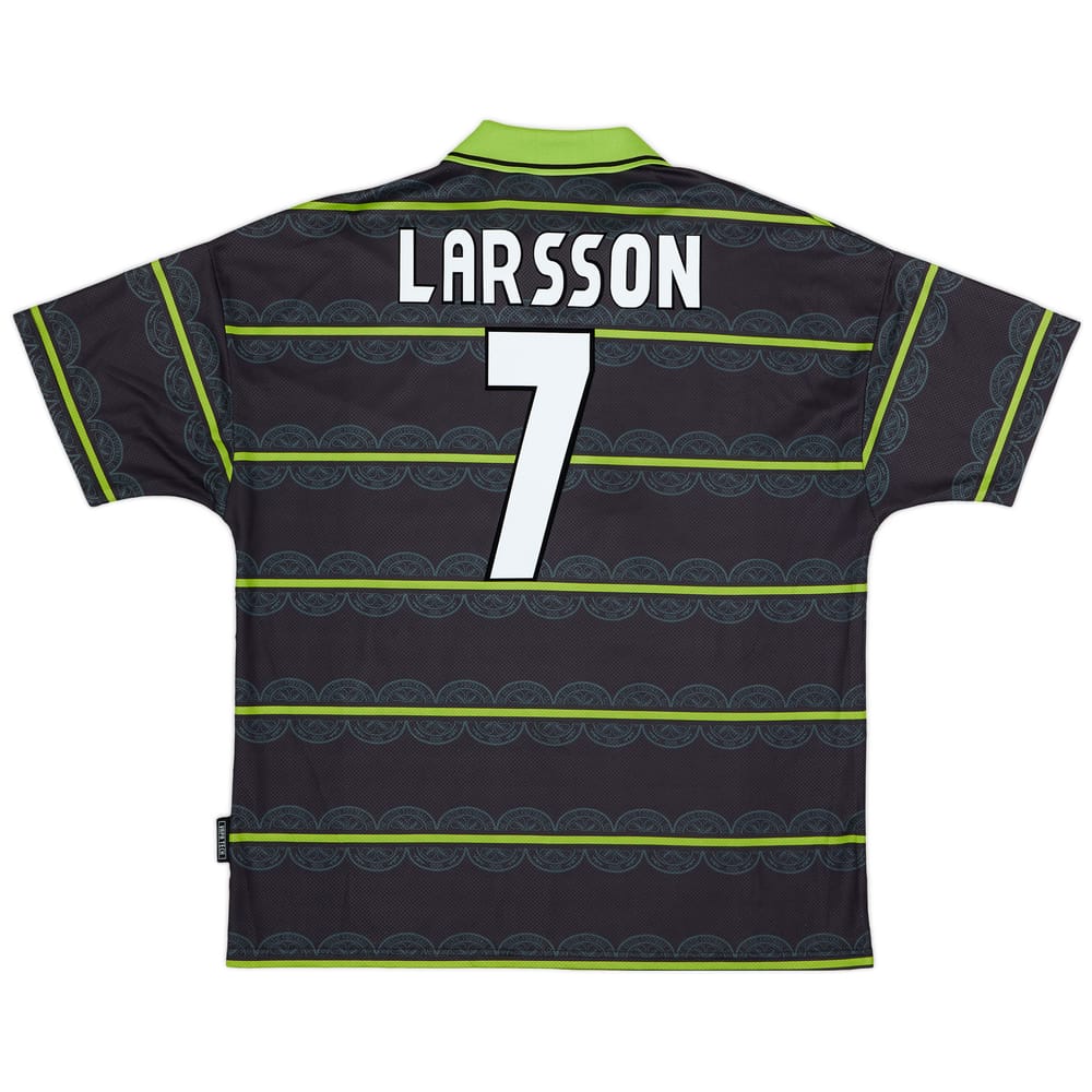 1998-99 Celtic Away Shirt Larsson #7 - 7/10 - (XXL)