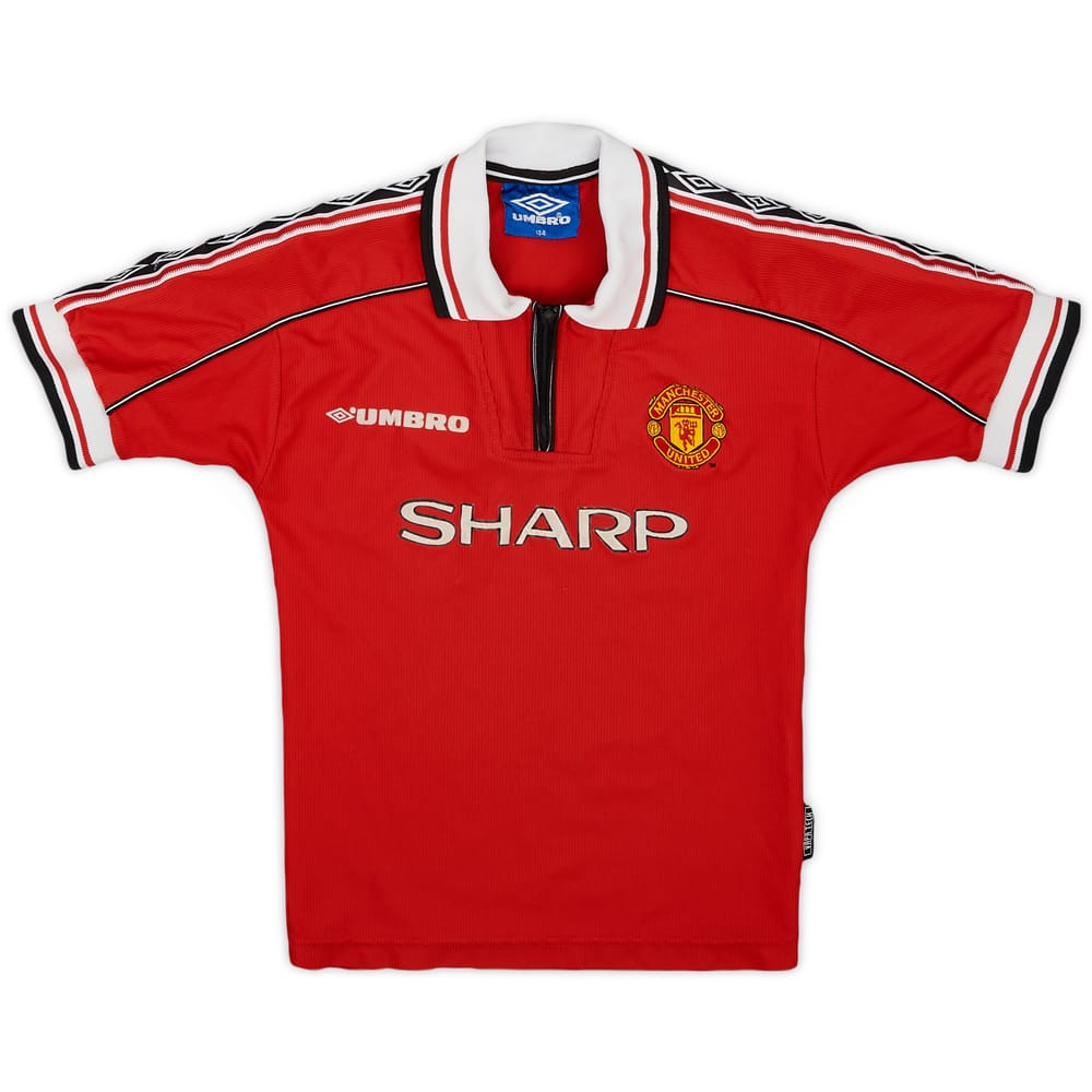 1998-00 Manchester United Home Shirt - 8/10 - (S.Boys)