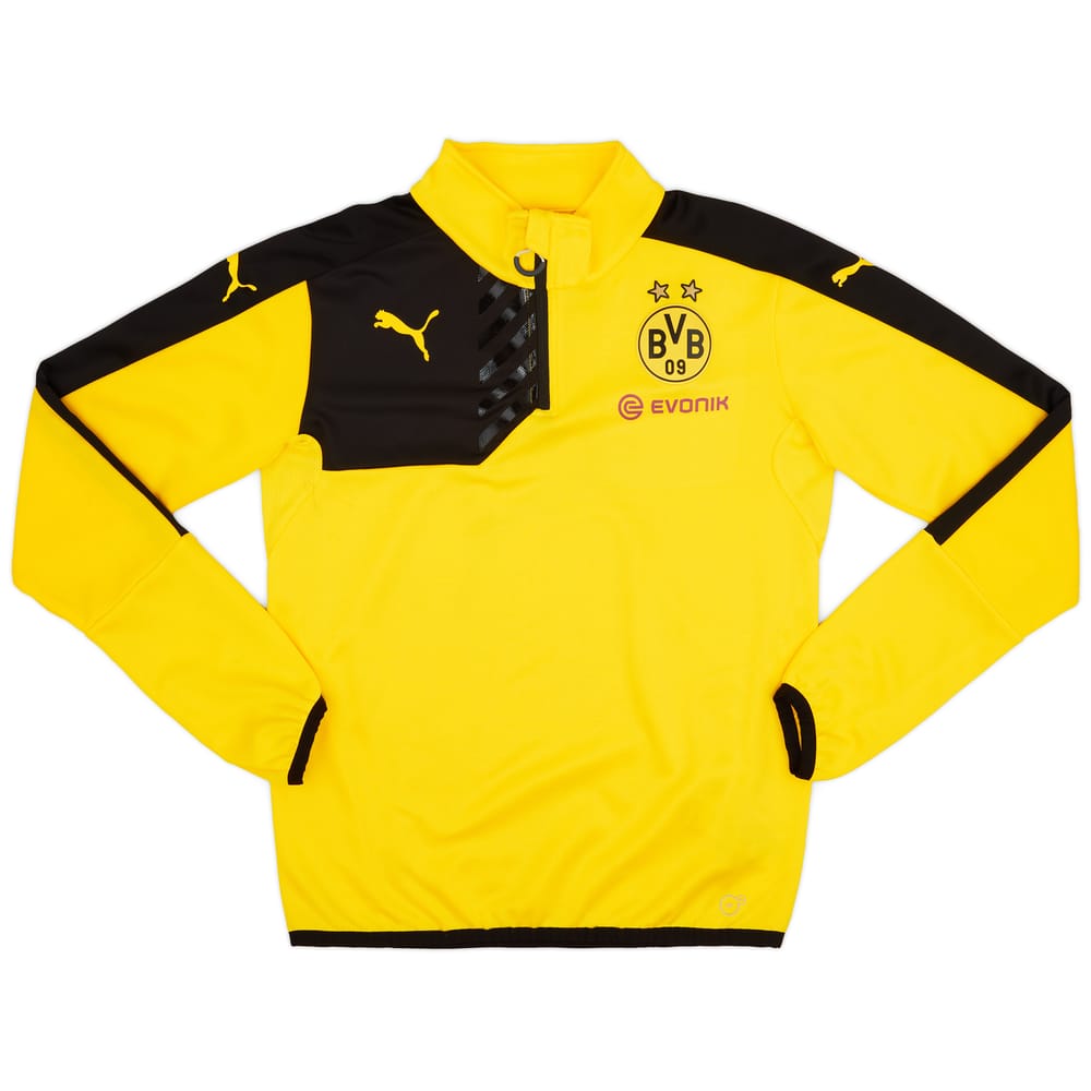 2015-16 Borussia Dortmund Puma 1/4 Zip Training Top - As New - (S)