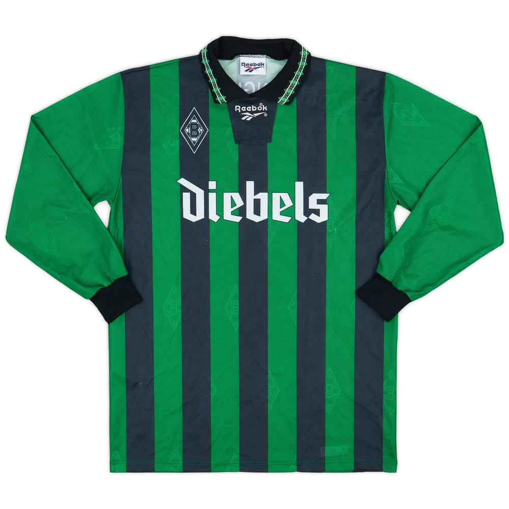 1995-96 Borussia Monchengladbach Away L/S Shirt - 6/10 - (L)