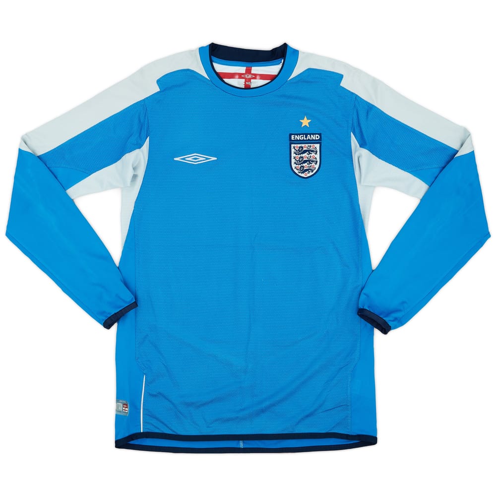 2004-06 England GK L/S Shirt - 5/10 - (S)