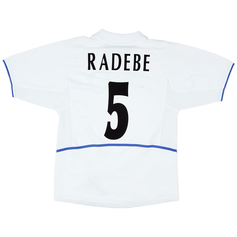 2002-03 Leeds United Home Shirt Radebe #5 - 5/10 - (M)