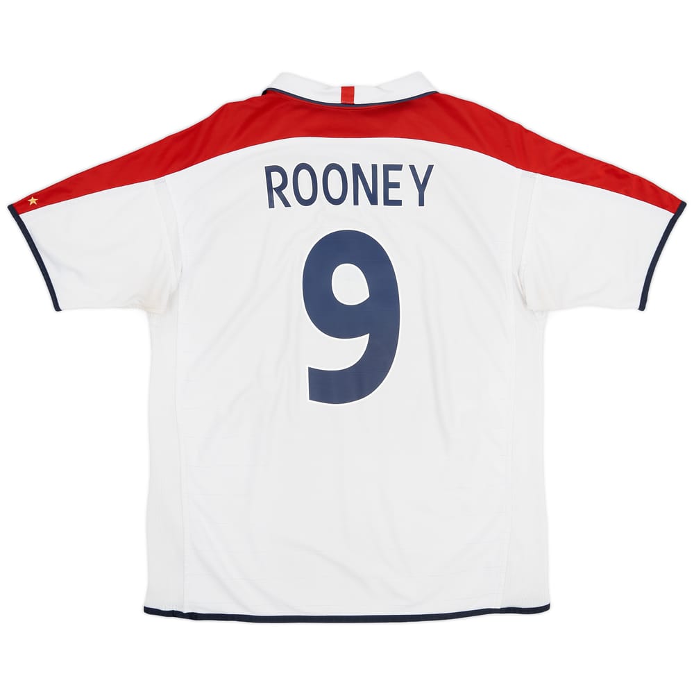 2003-05 England Home Shirt Rooney #9 - 6/10 - (XL)