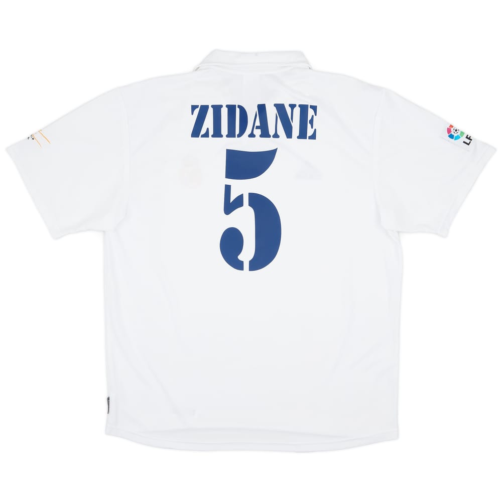 2001 Real Madrid Home Shirt Zidane #5 - 6/10 - (XL)