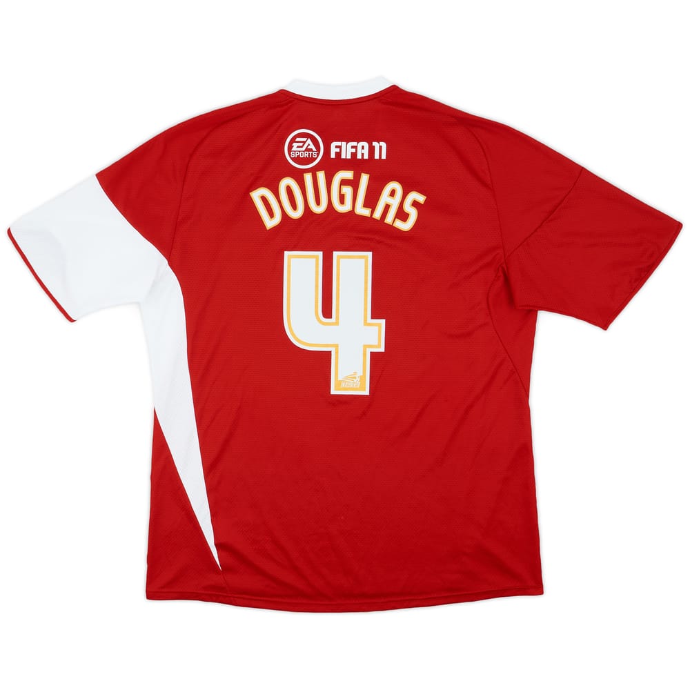 2010-11 Swindon Town Home Shirt Douglas #4 - 8/10 - (XXL)