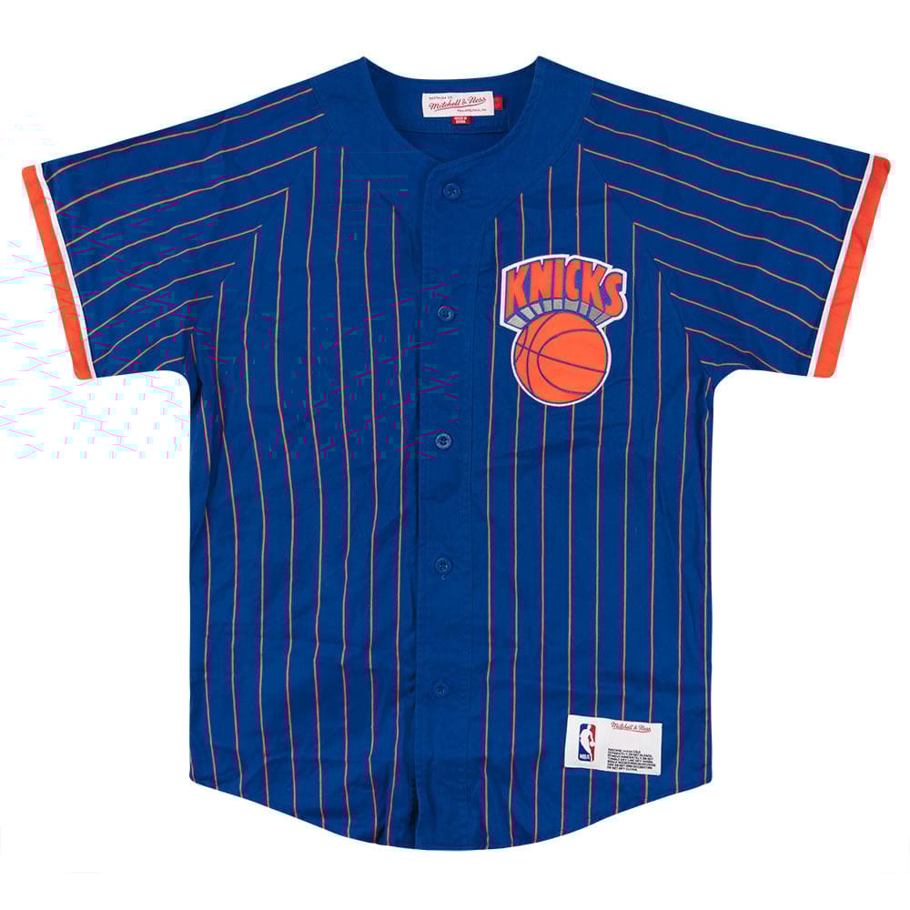2014 New York Knicks Mitchell & Ness Baseball Tee S
