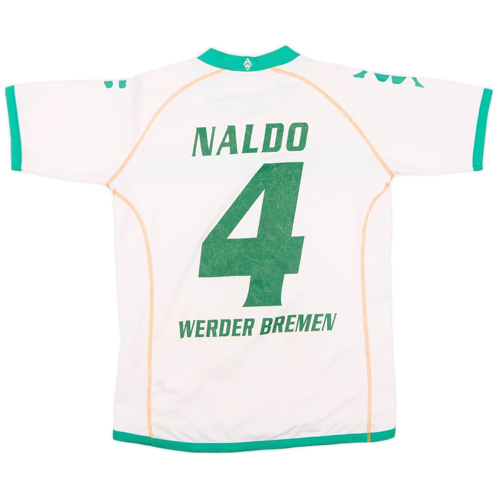 2008-09 Werder Bremen Home Shirt Naldo #4 - 5/10 - (XL.Boys)