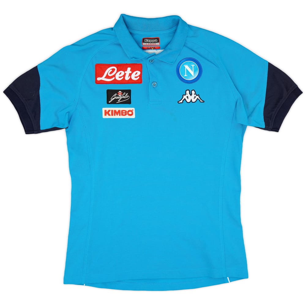 2017-18 Napoli Kappa Polo Shirt - 9/10 - (L)