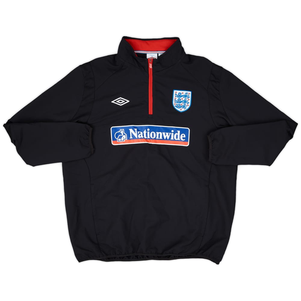 2010-11 England Umbro 1/4 Zip Drill Top - 9/10 - (XXL)