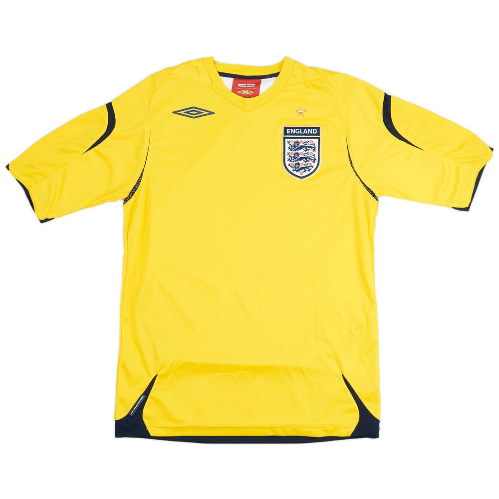 2006-08 England GK S/S Shirt - 7/10 - (S)