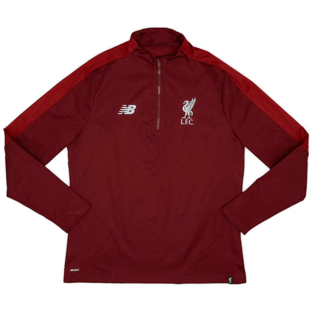 2018-19 Liverpool New Balance 1/4 Zip Drill Top - 9/10 - (L)