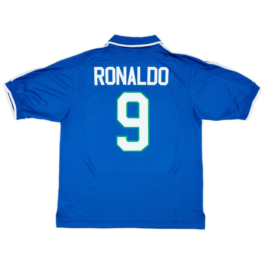 1997-98 Brazil Away Shirt Ronaldo #9 - 8/10 - (XL)