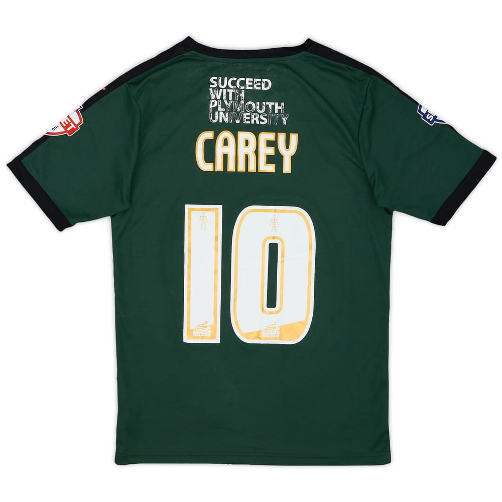 2015-16 Plymouth Argyle Authentic Home Shirt Carey #10 - 5/10 - (S)