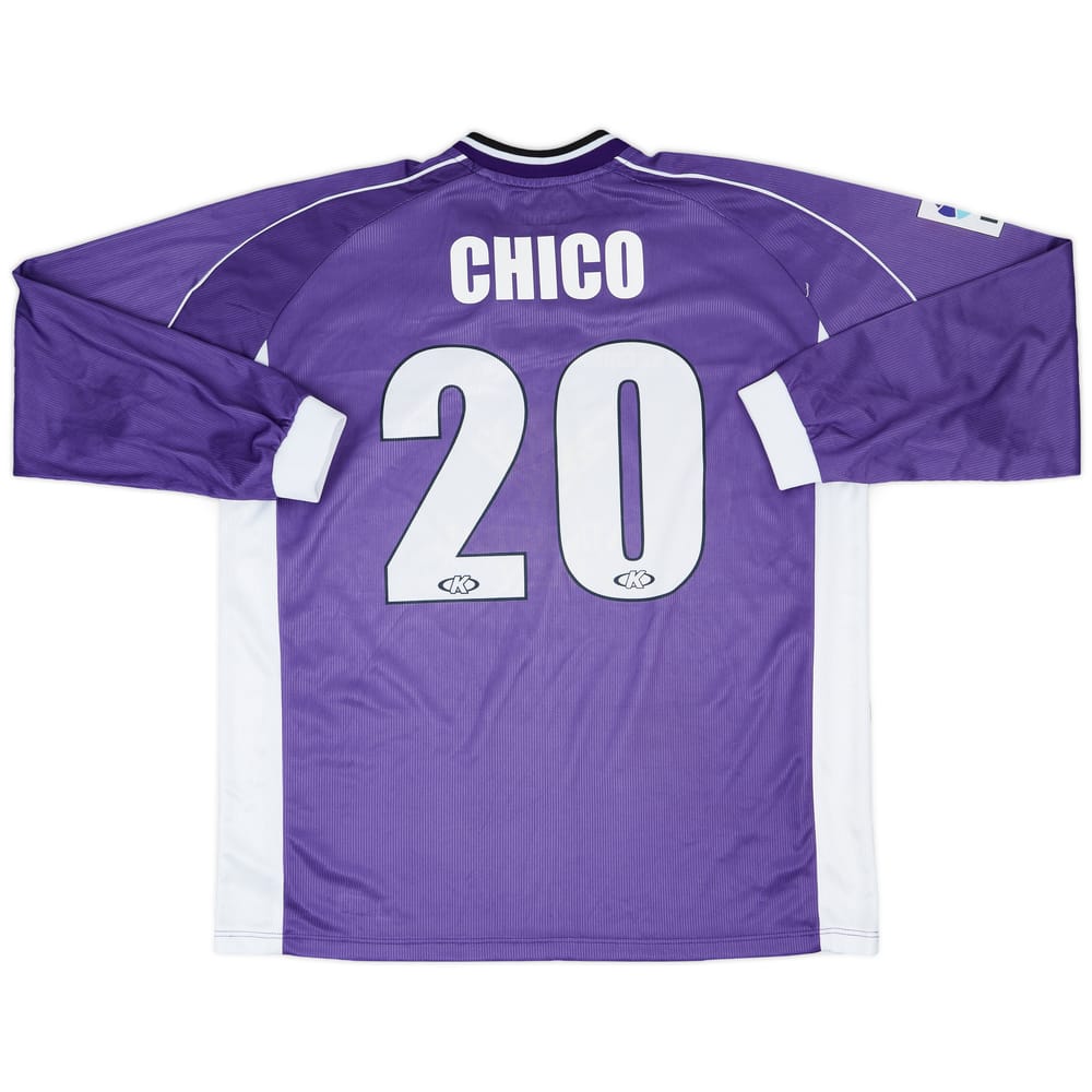 2000-01 Real Jaen Match Issue Away L/S Shirt Chico #20