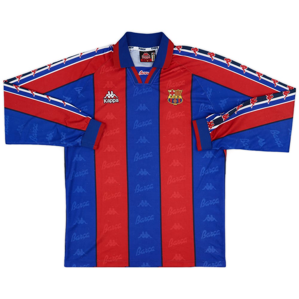 1995-97 Barcelona Home L/S Shirt - 8/10 - (XL)