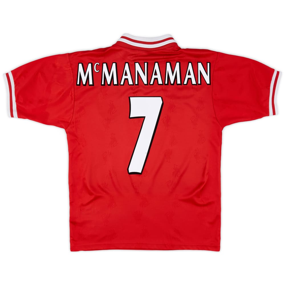 1996-98 Liverpool Home Shirt McManaman #7 - 7/10 - (S)