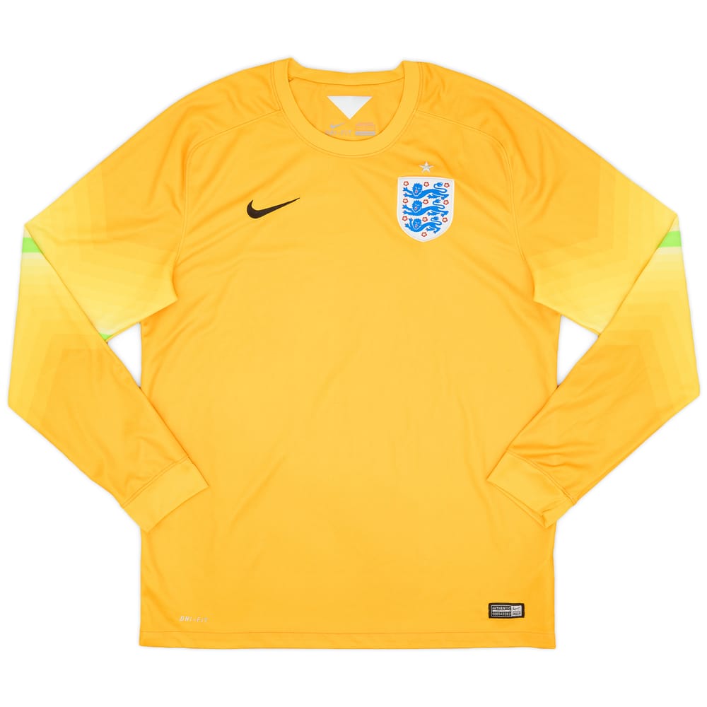 2014-15 England GK Home Shirt - 8/10 - (L)