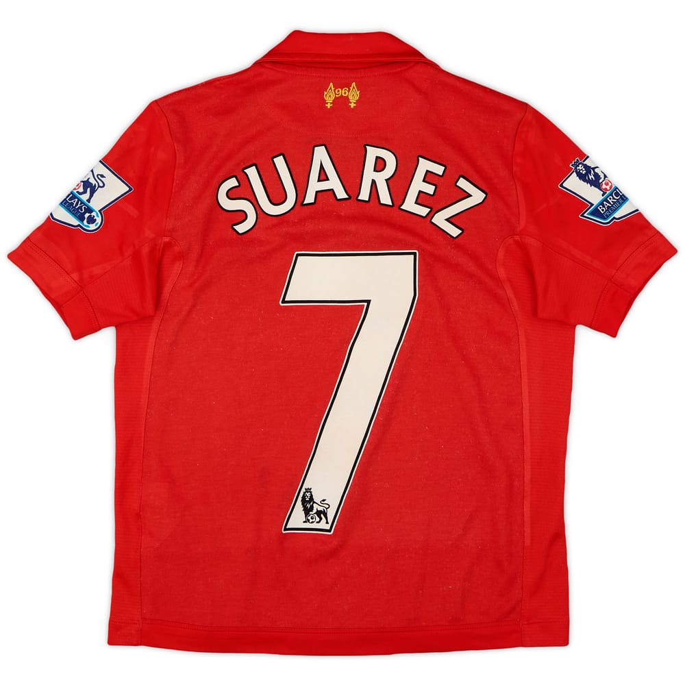 2012-13 Liverpool Home Shirt Suarez #7 - 6/10 - (S.Boys)