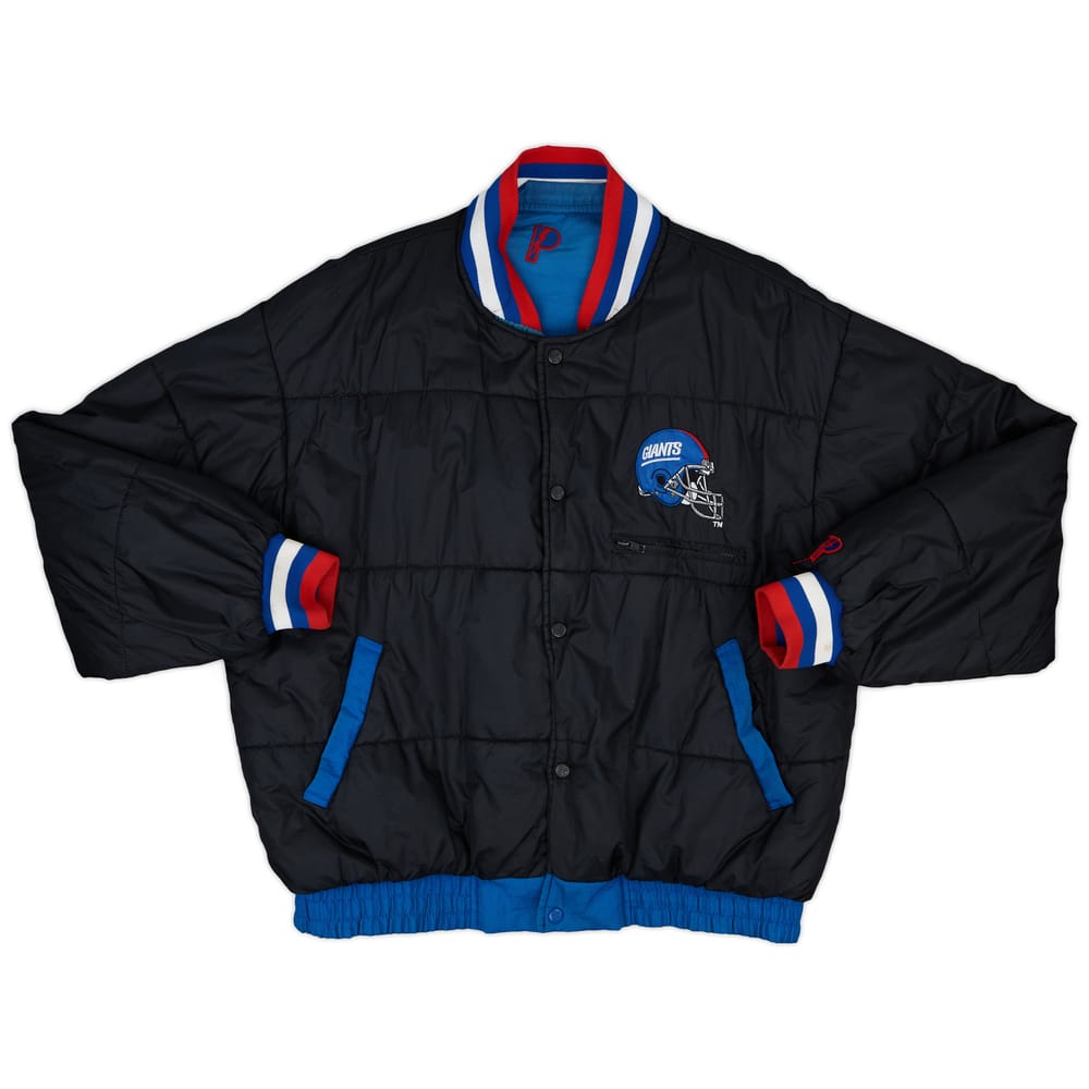1990s New York Giants Pro Player Reversible Rain Coat - 5/10 - (XL)