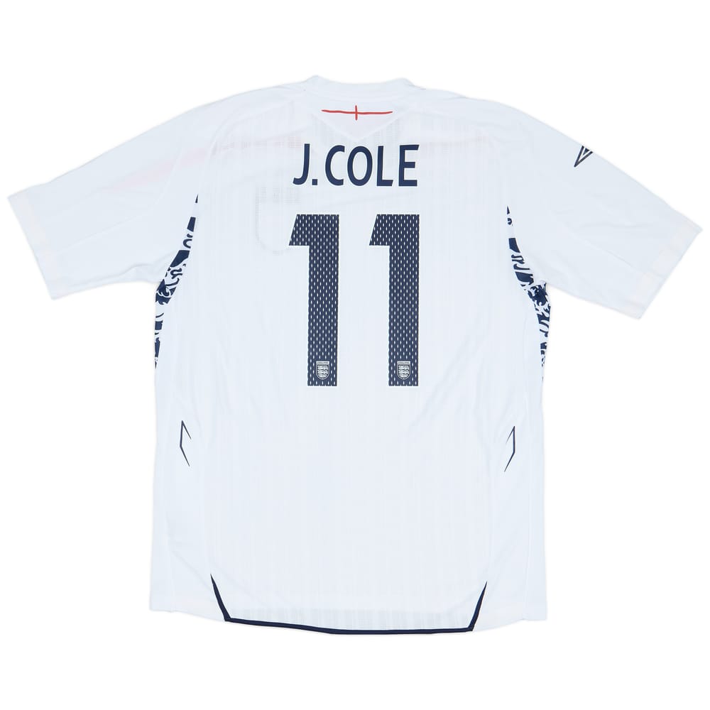 2007-09 England Home Shirt J.Cole #11 - 8/10 - (XXL)