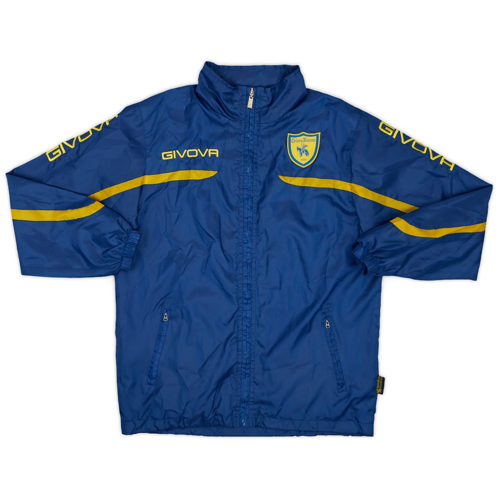 2018-19 Chievo Verona Givova Hooded Rain Jacket - 9/10 - (M)